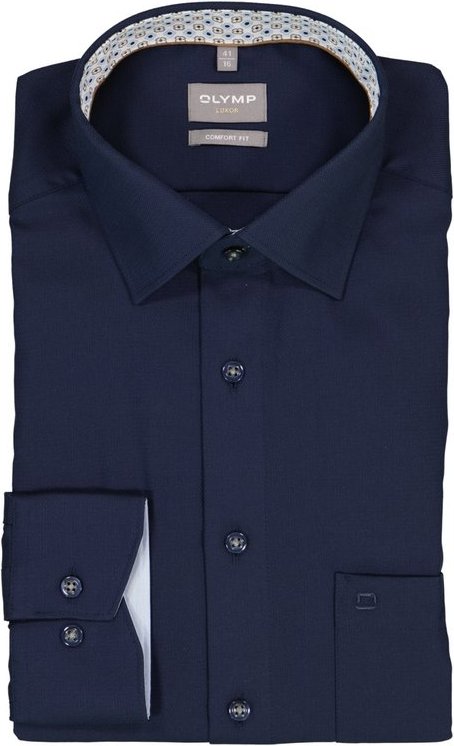 OLYMP Herren Hemd blau