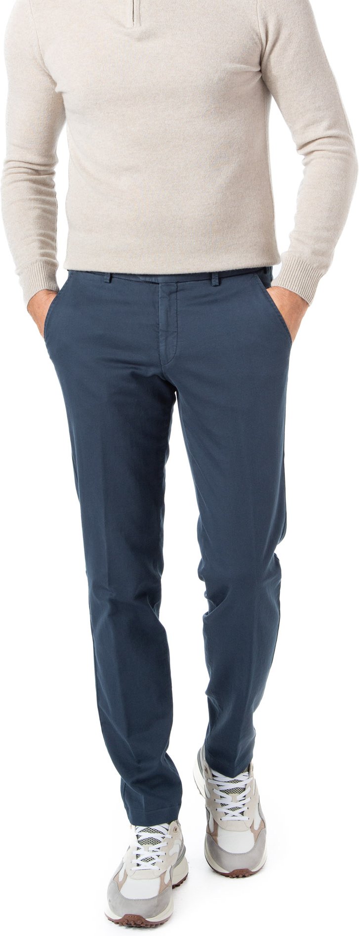 HILTL Herren Hosen blau Slim Fit