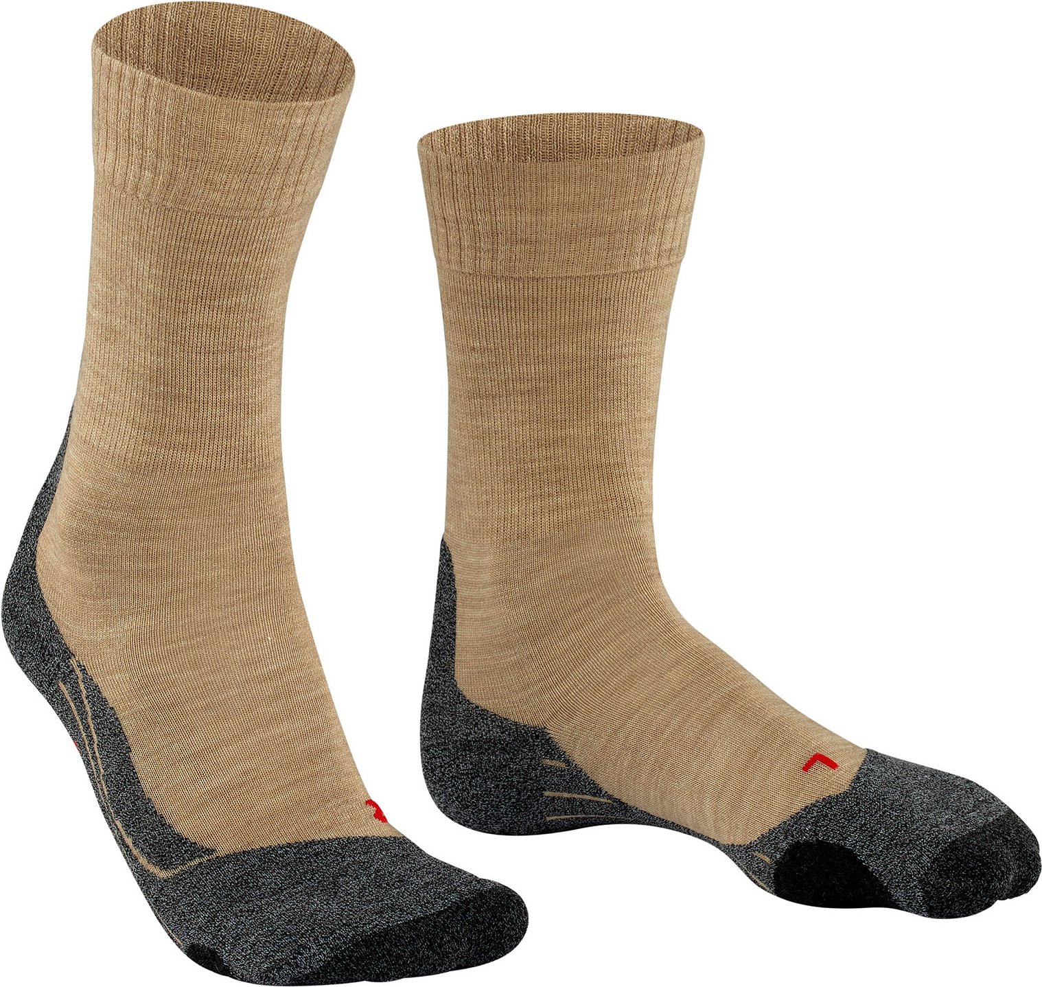 Thumbnail - Falke Herren Socken beige Merinowolle unifarben