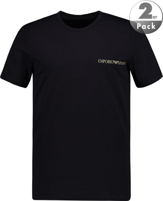 EMPORIO ARMANI Herren T-Shirts schwarz Baumwolle & Mix unifarben