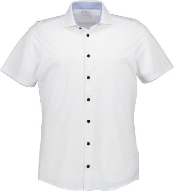 PURE Herren Kurzarmhemd weiß