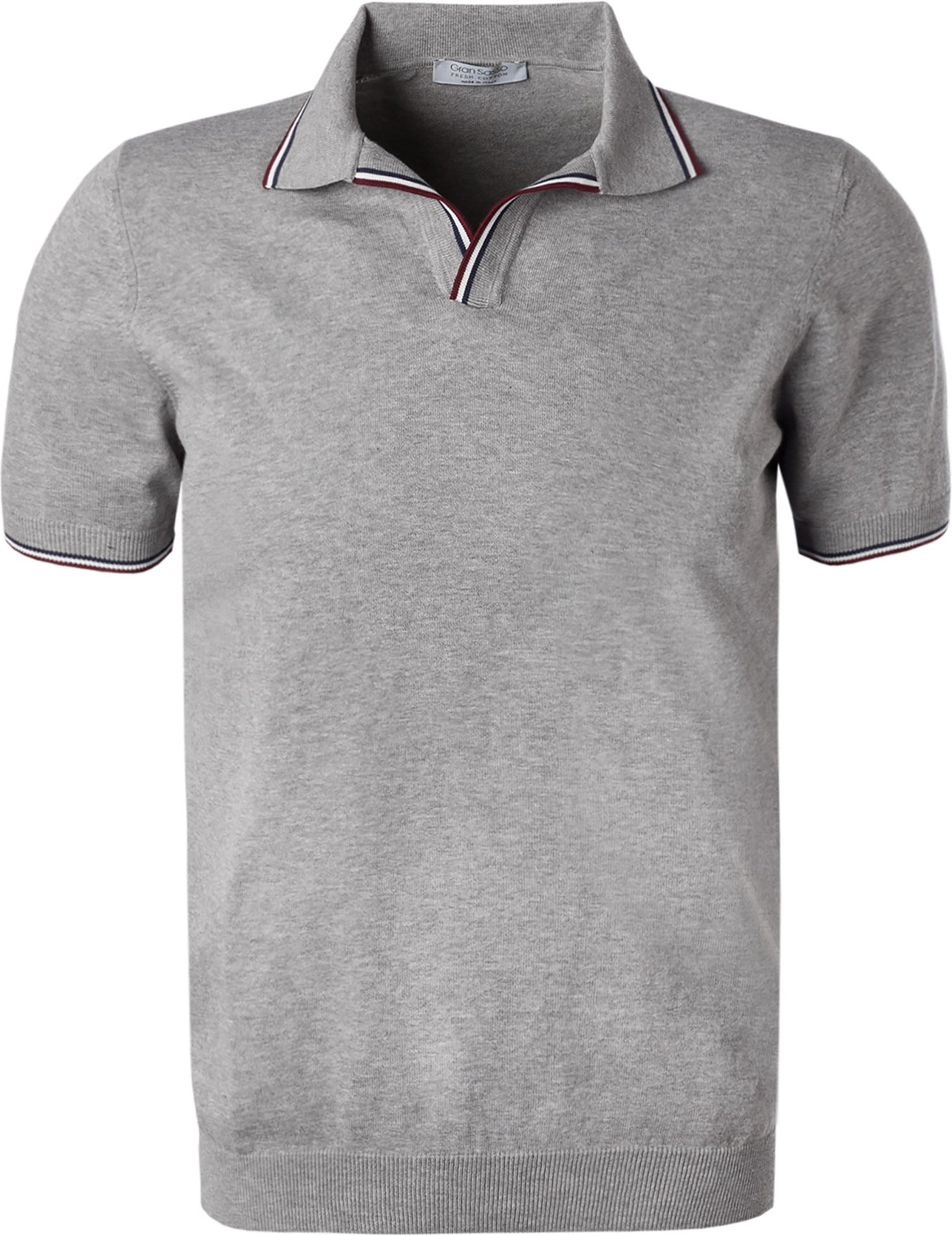 Gran Sasso Herren Polo-Shirt grau