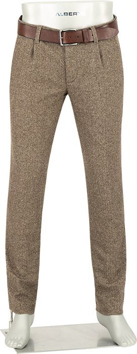 Alberto Herren Hosen grau gemustert