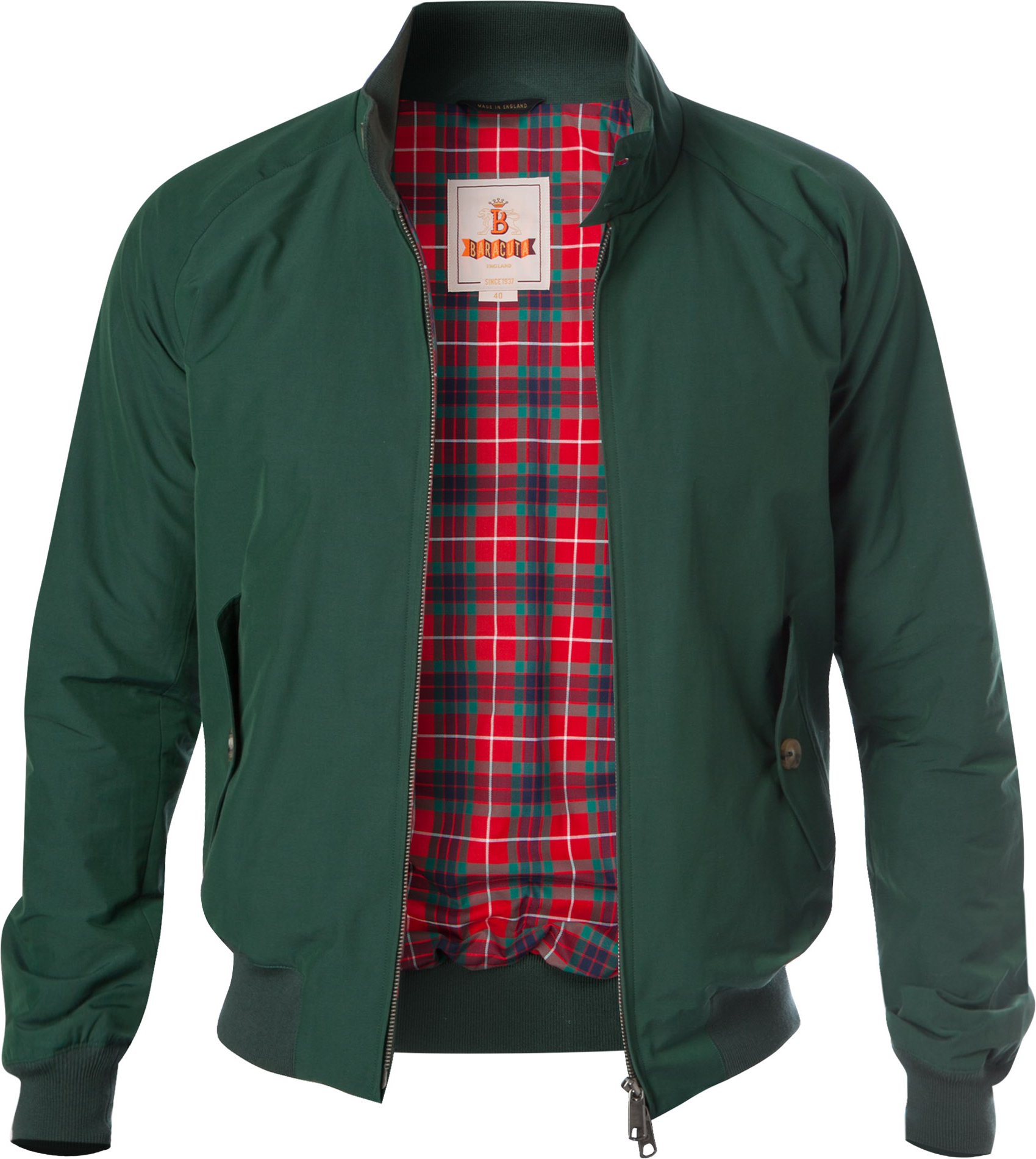 Thumbnail - Baracuta Herren Jacke grün unifarben