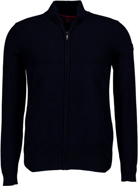 N.Z.A. Herren Cardigan blau unifarben