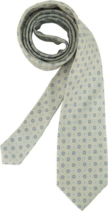 Ascot Herren Krawatte grün Gemustert