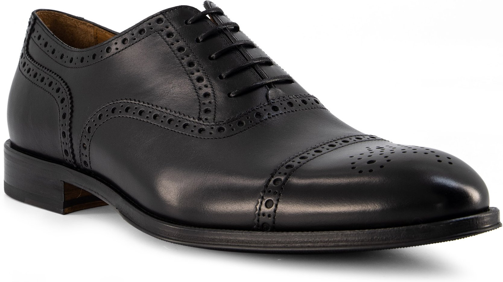 LOTTUSSE Herren Schuhe schwarz Glattleder