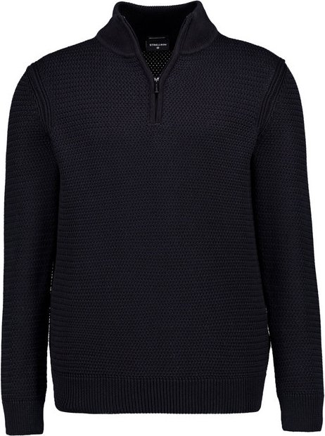Thumbnail - Strellson Herren Pullover schwarz unifarben