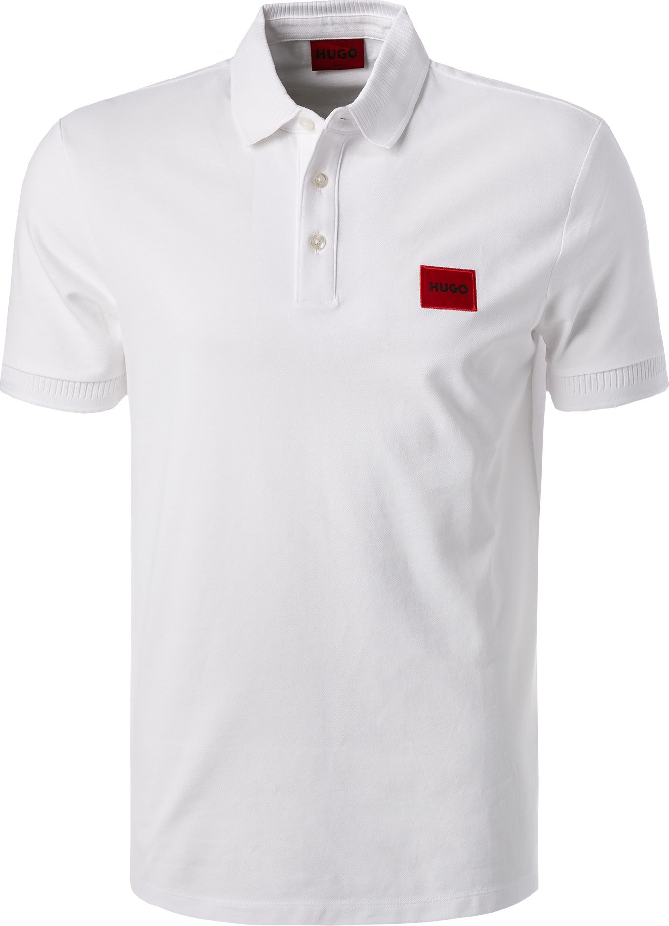 HUGO Herren Polo-Shirt weiß Slim Fit