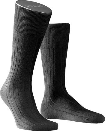 Thumbnail - Falke Herren Socke grau Schur-Wolle unifarben