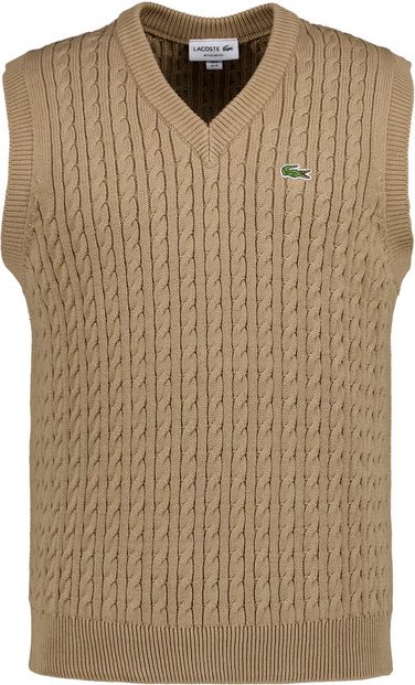 Thumbnail - LACOSTE Herren Pullunder beige unifarben
