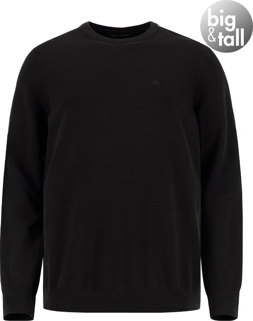 Thumbnail - Marc O'Polo Herren Pullover schwarz unifarben
