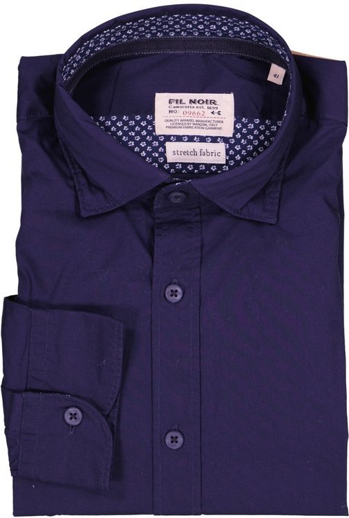 FIL NOIR Herren Hemd blau