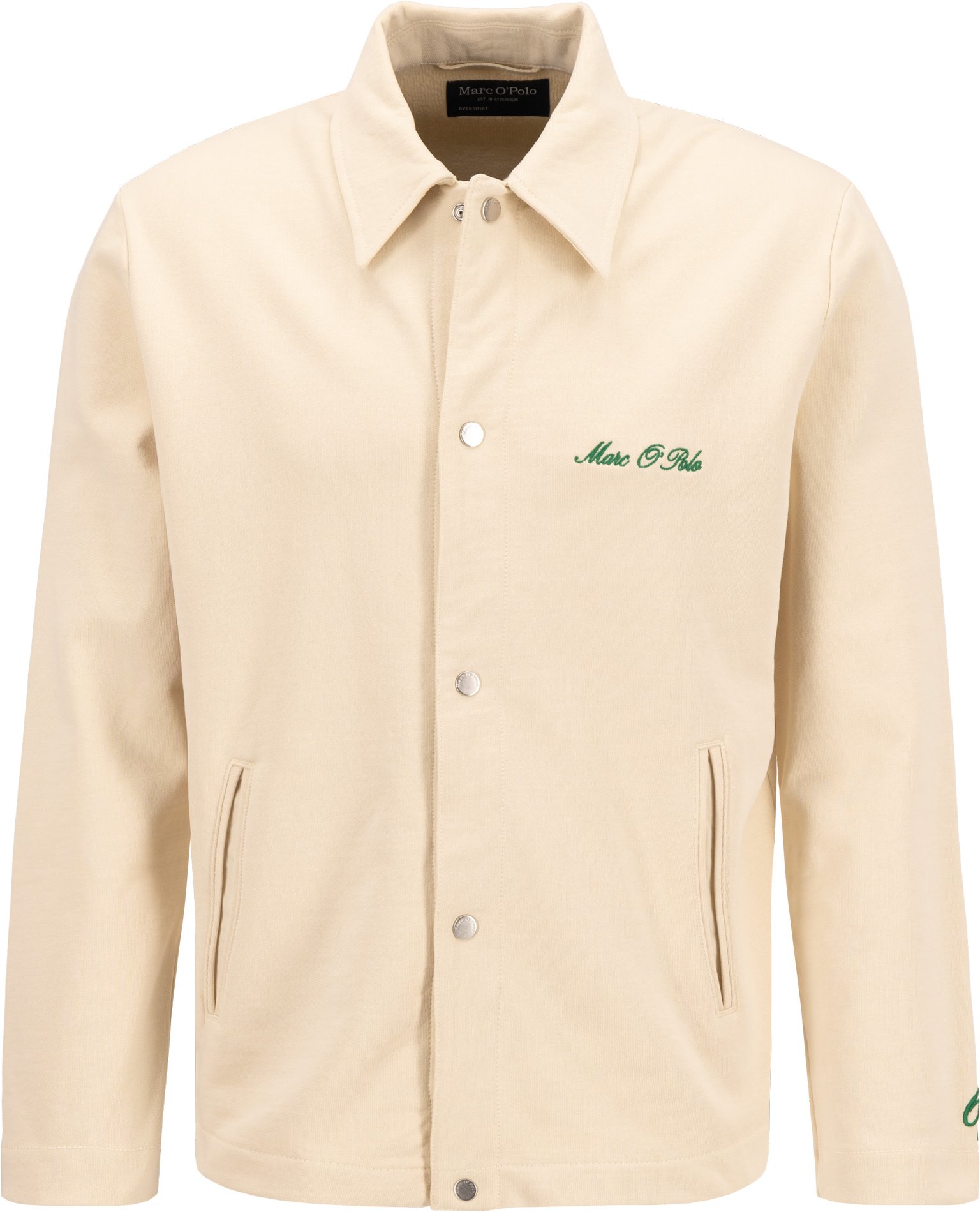 Marc O'Polo Herren Overshirt beige unifarben