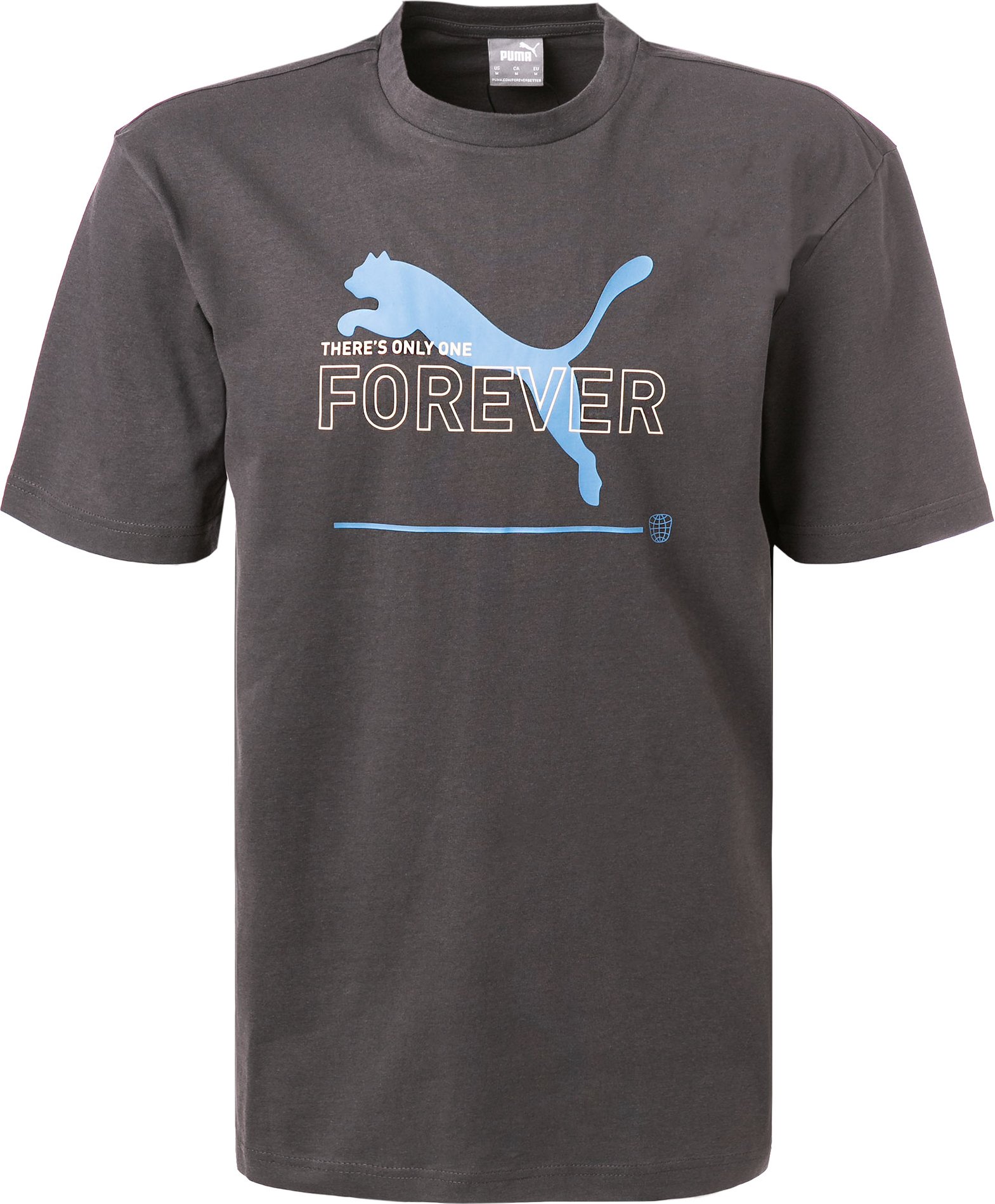 PUMA Herren T-Shirt grau Baumwolle & Mix