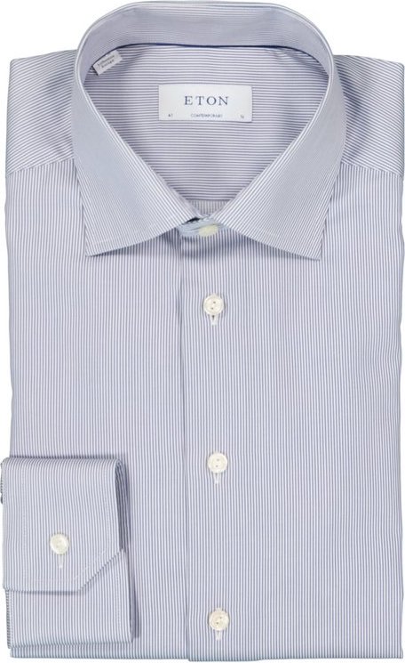 ETON Herren Hemd blau gestreift