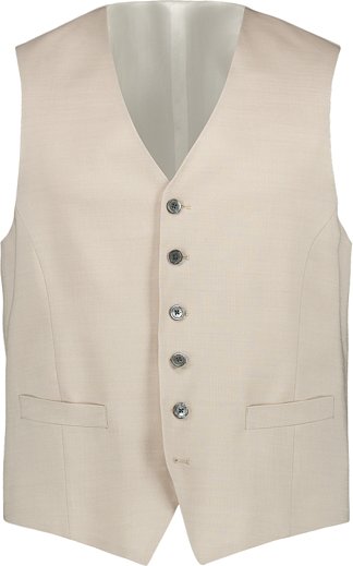 JOOP! Herren Weste beige meliert Slim Fit