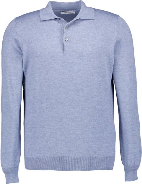 Thumbnail - Gran Sasso Herren Pullover blau unifarben