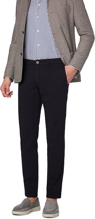 HILTL Herren Hosen blau Slim Fit