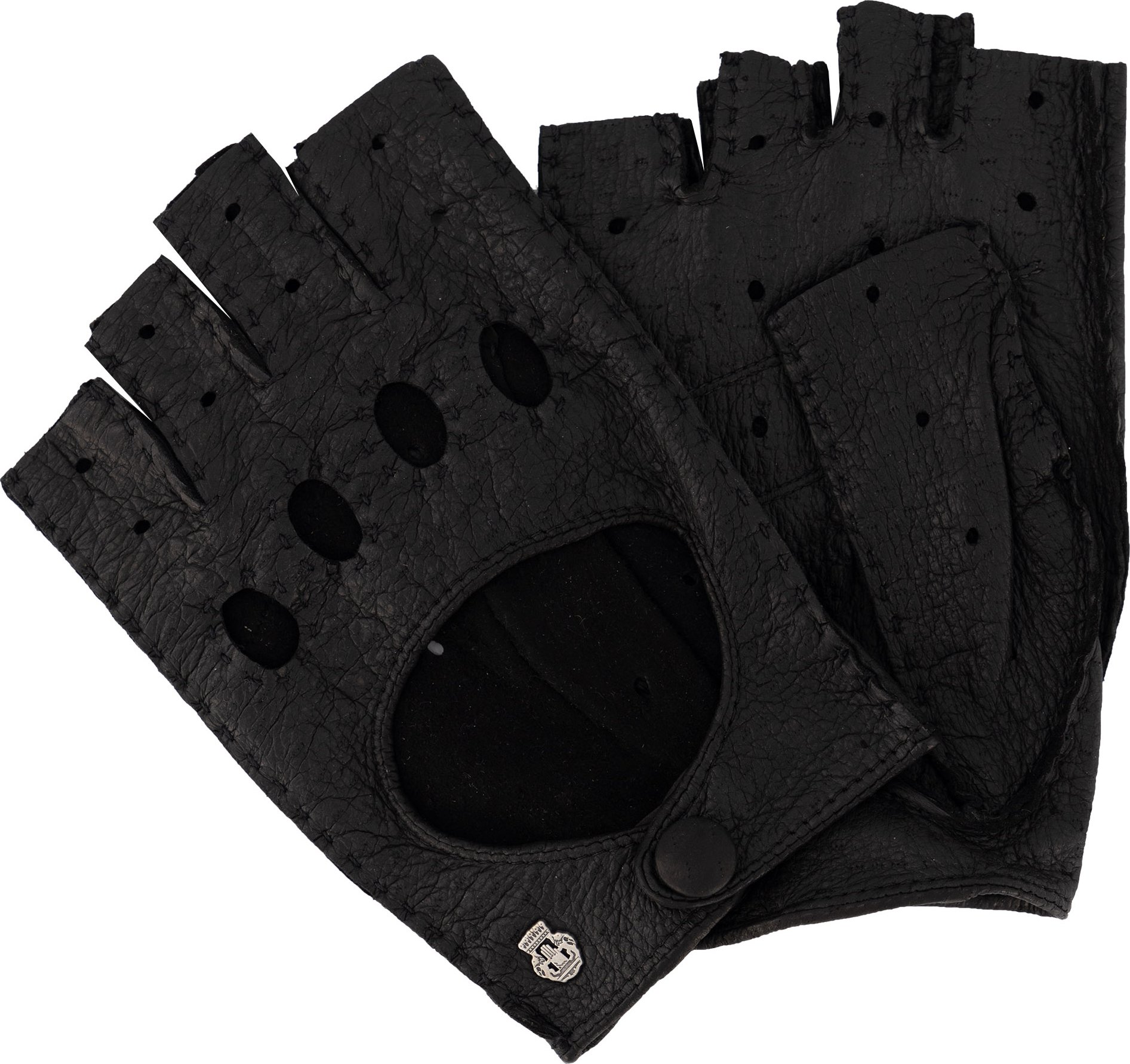 Thumbnail - Roeckl Herren Autofahrer-Handschuhe schwarz Peccaryleder