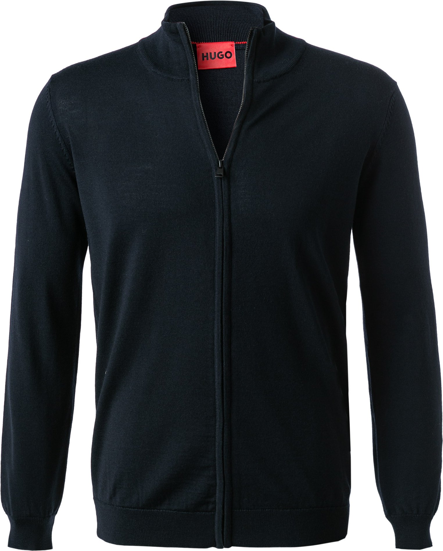 HUGO Herren Cardigan blau unifarben