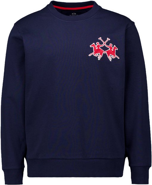 LA MARTINA Herren Sweatshirt blau unifarben