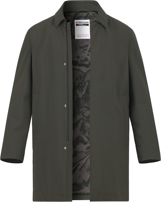 Strellson Herren Mantel grün unifarben