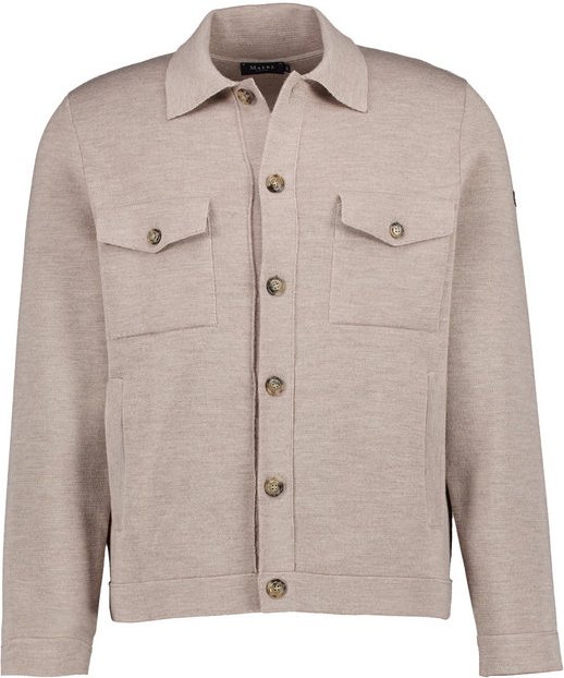 MAERZ Muenchen Herren Pullover beige unifarben
