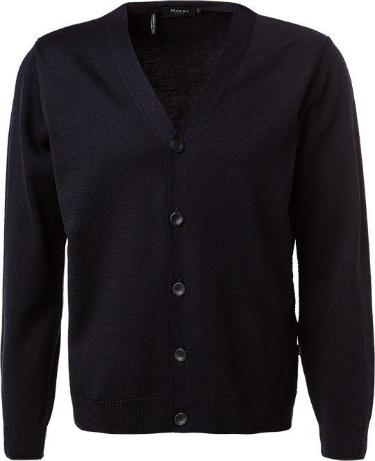 MAERZ Muenchen Herren Cardigan blau unifarben