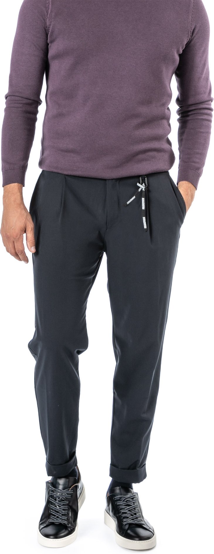 Thumbnail - Strellson Herren Bundfaltenhose blau