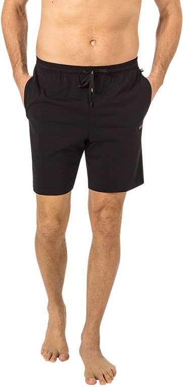 Thumbnail - BOSS Black Herren Shorts schwarz Baumwolle & Mix unifarben