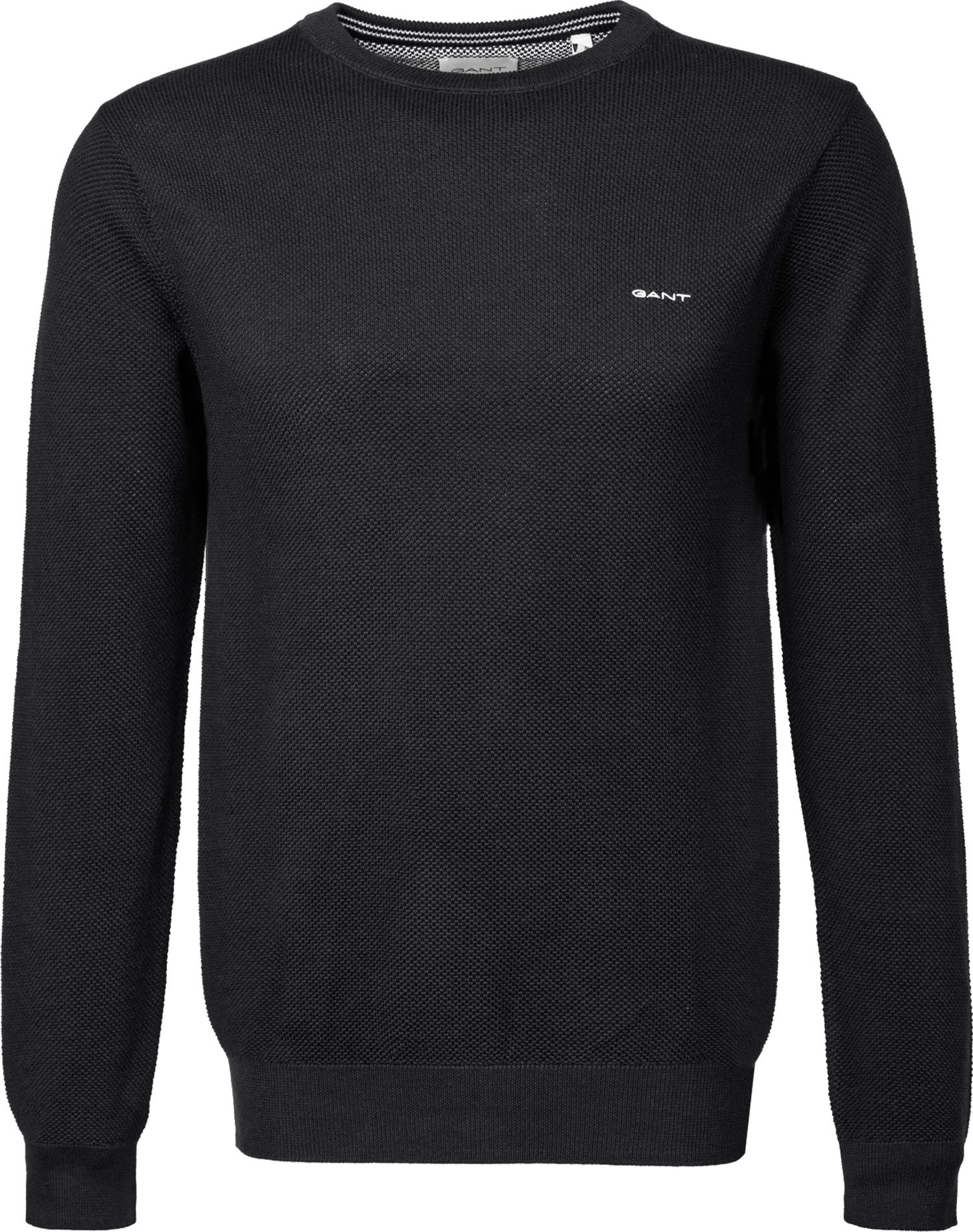 Gant Herren Pullover schwarz unifarben