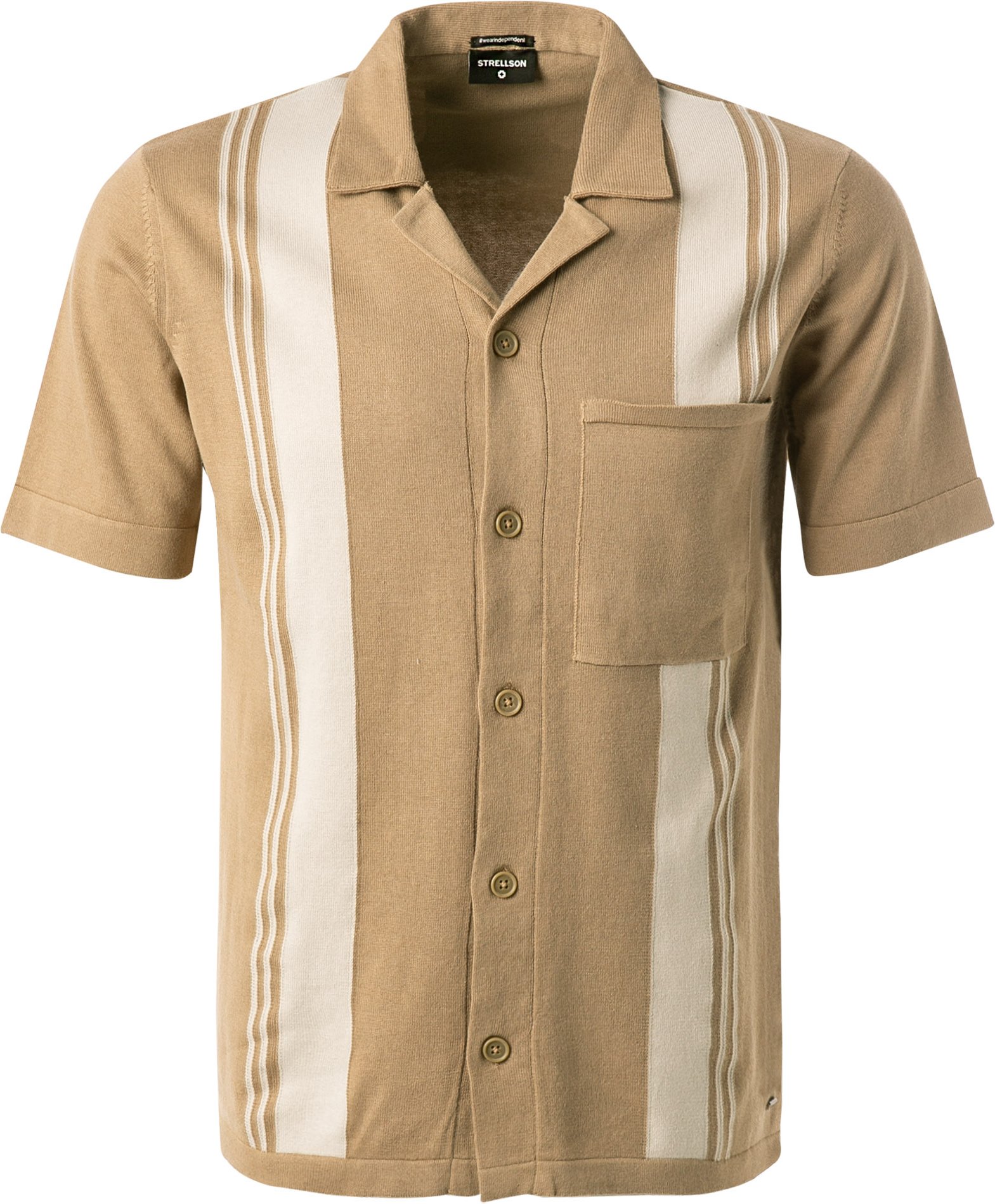 Strellson Herren Hemden beige gestreift