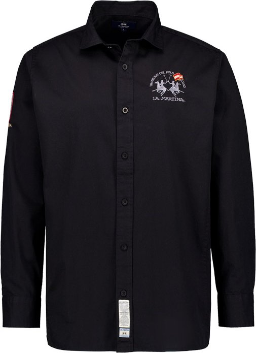 LA MARTINA Herren Hemd schwarz