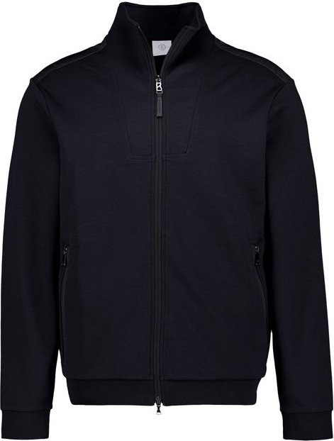 BOGNER Herren Sweatjacke schwarz unifarben