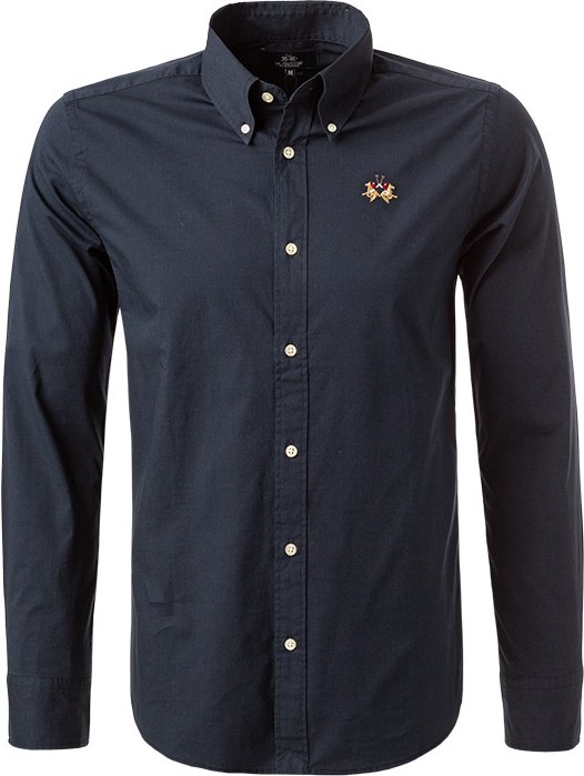 LA MARTINA Herren Hemd blau Slim Fit