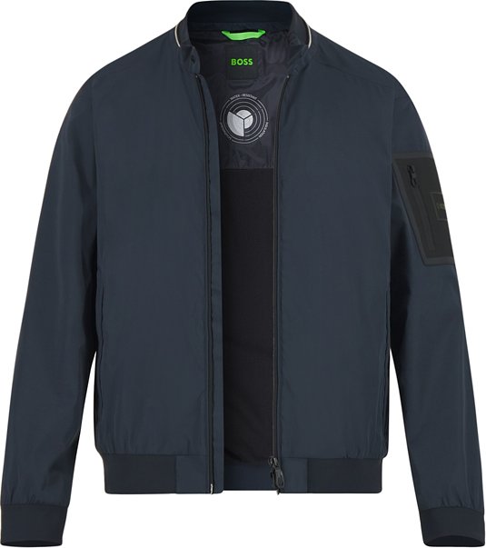 BOSS Green Herren Jacke blau unifarben