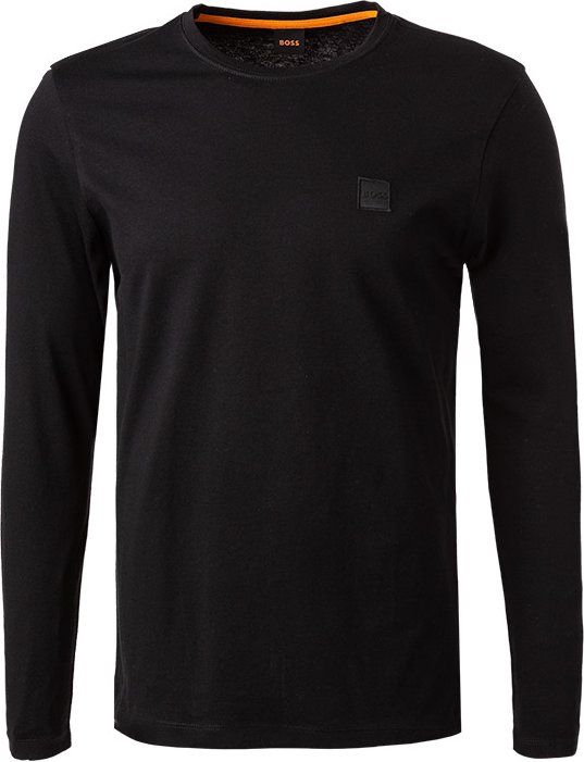 BOSS Orange Herren Longsleeve schwarz