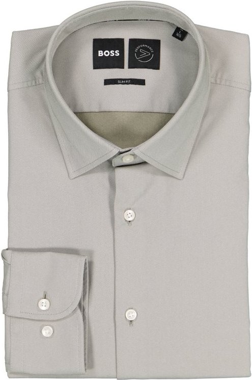 BOSS Black Herren Hemd grün Slim Fit