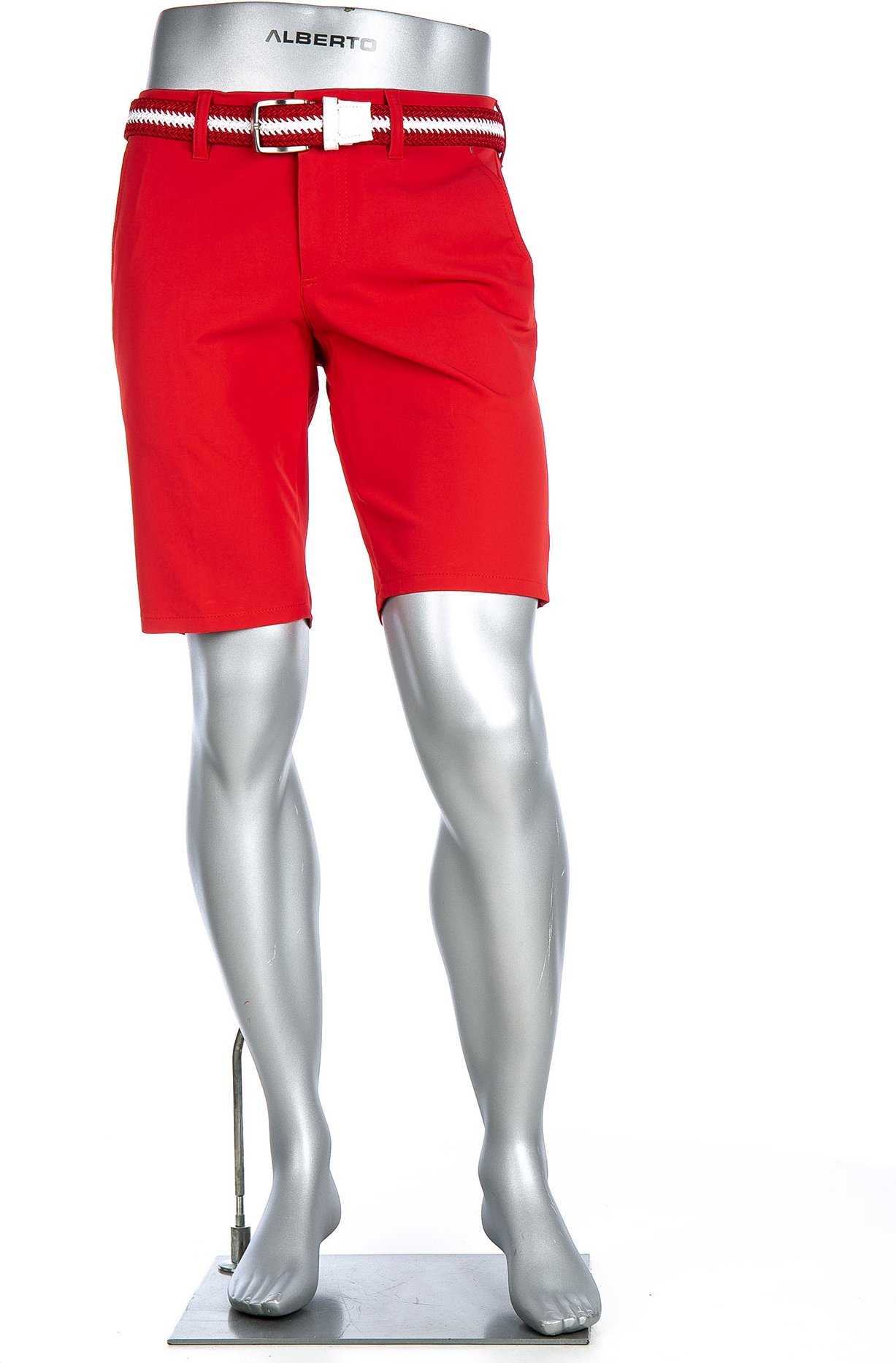 Alberto Golf Herren Golfshorts rot