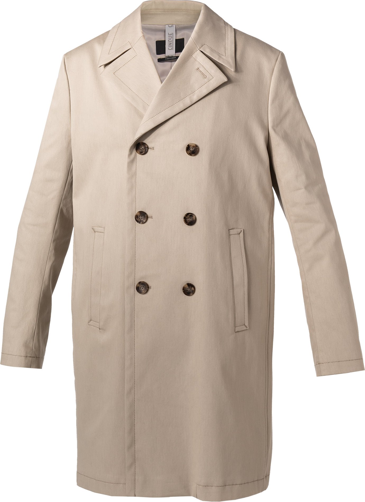 Thumbnail - CINQUE Herren Mantel beige unifarben
