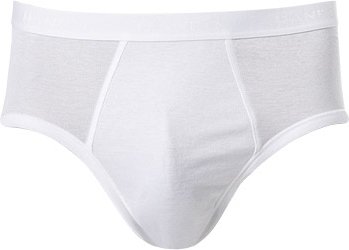 HANRO Herren Slip weiß Reine Baumwolle unifarben