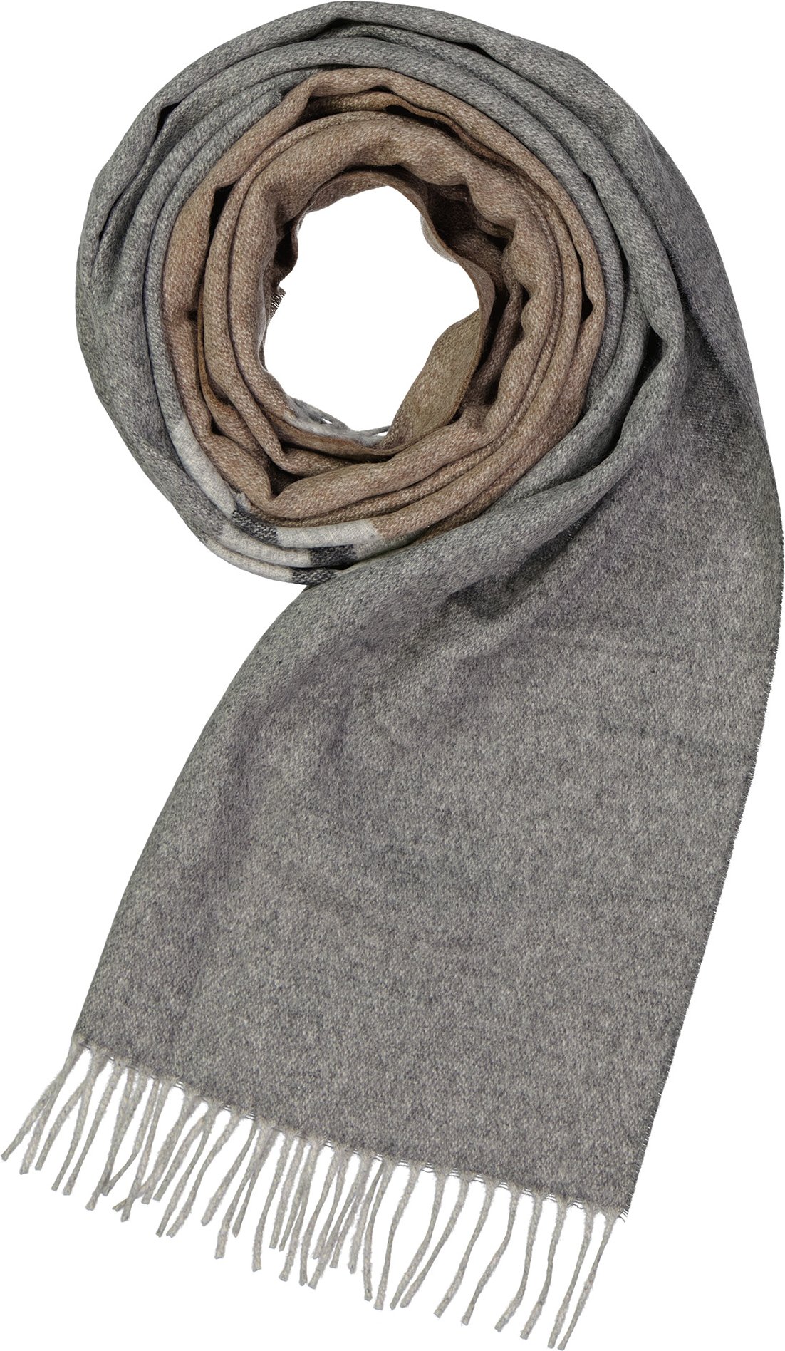 DANTE Herren Schal braun Kashmere-Wolle