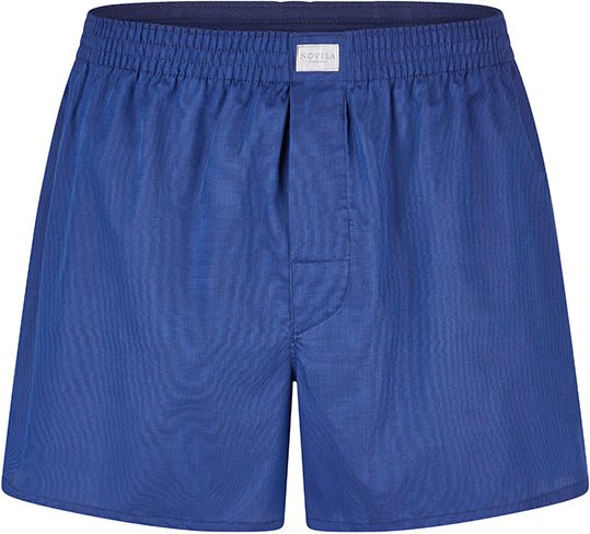 Novila Herren Unterwäsche blau Reine Baumwolle unifarben