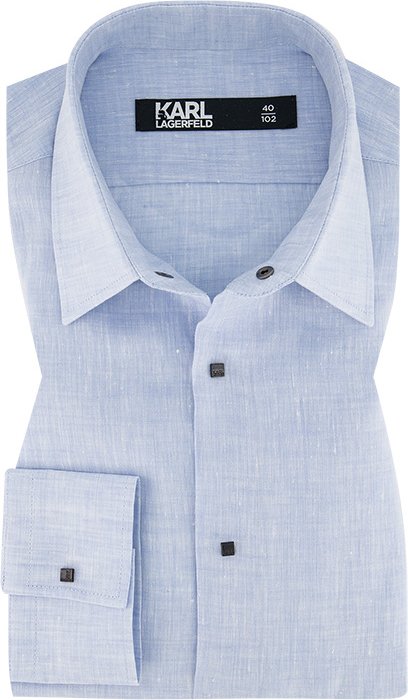 KARL LAGERFELD Herren Hemd blau