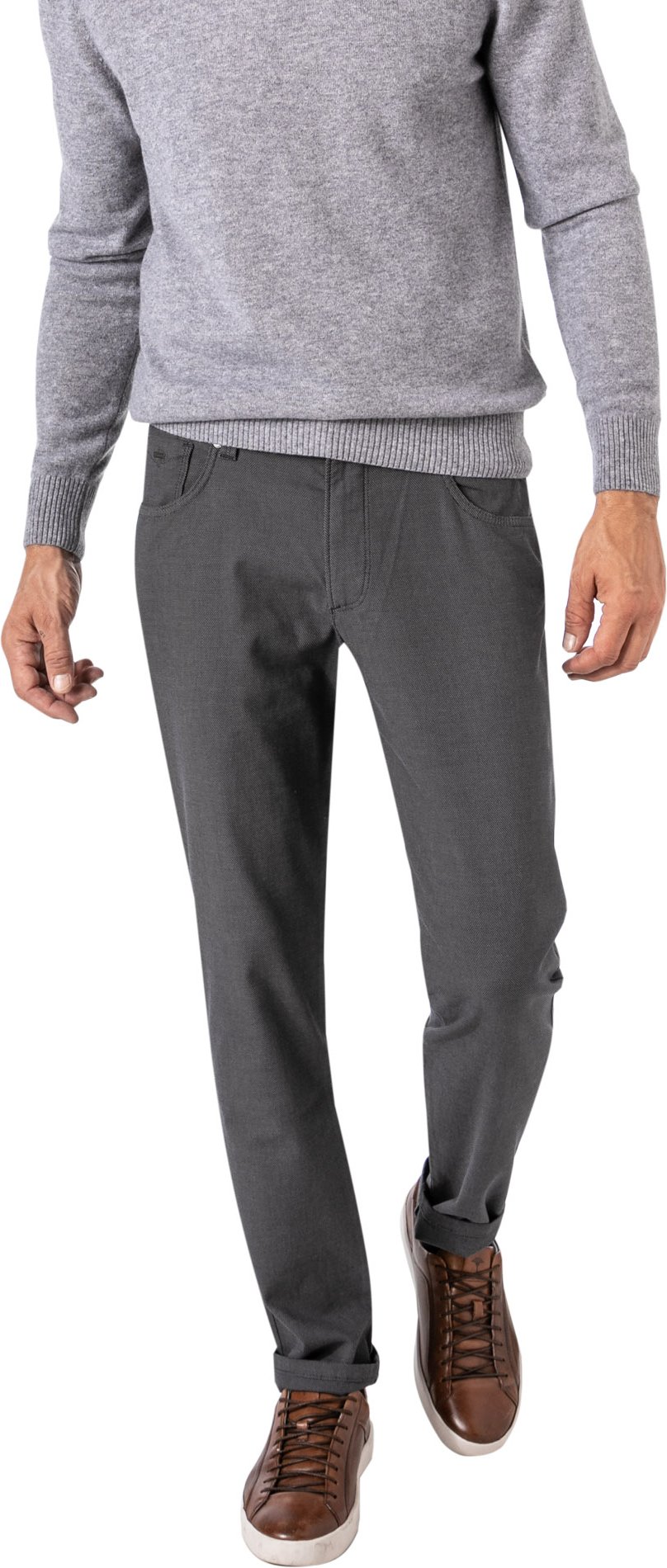 Thumbnail - bugatti Herren Freizeithose grau meliert