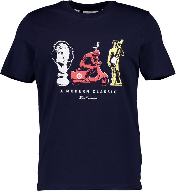 Ben Sherman Herren T-Shirt blau