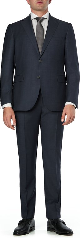 DRESSLER Herren Anzug blau meliert