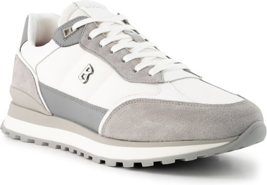 BOGNER Herren Sneaker grau Glattleder