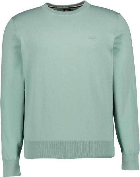 BOSS Black Herren Pullover grün unifarben